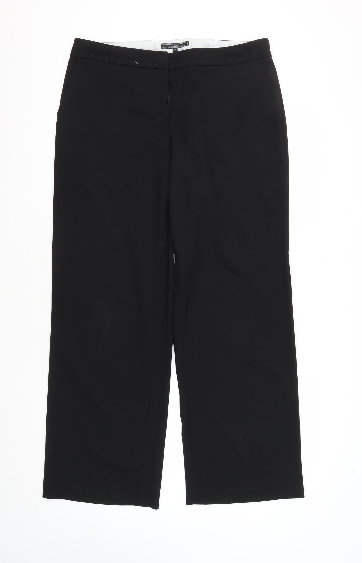 Womens UK Size 12 NEXT Regular Fit  Black Trousers