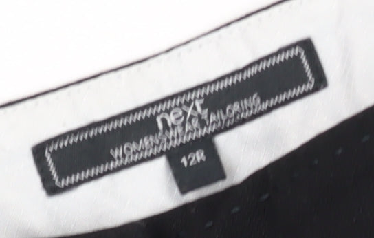 Womens UK Size 12 NEXT Regular Fit  Black Trousers