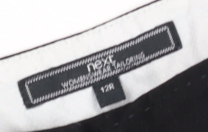 Womens UK Size 12 NEXT Regular Fit  Black Trousers