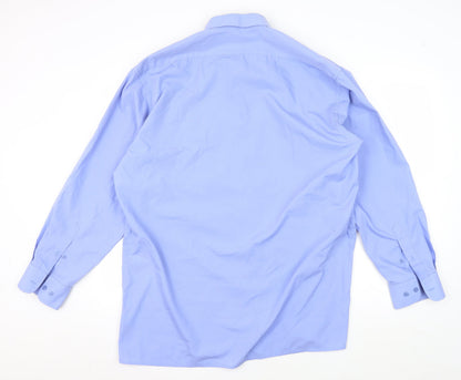 Reliant Men's Blue Long Sleeve Button-Up Shirt