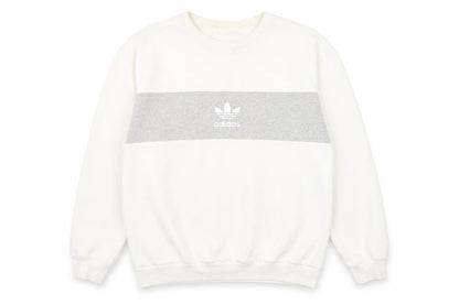 Mens UK Size M adidas White Pullover Sweatshirt
