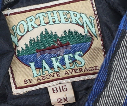Mens UK Size 2XL Northern Lakes Multicoloured Quilted Coat
