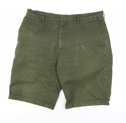 COS Men's Green Shorts, Size 40, Zip Closure