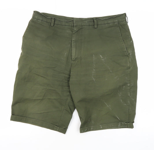 COS Men's Green Shorts, Size 40, Zip Closure