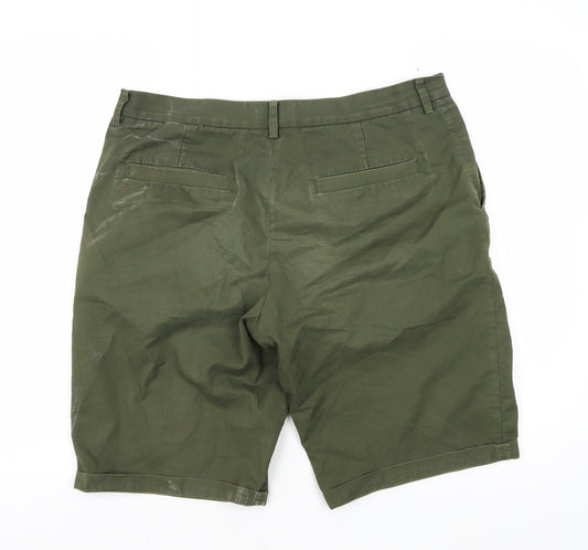 COS Men's Green Shorts, Size 40, Zip Closure