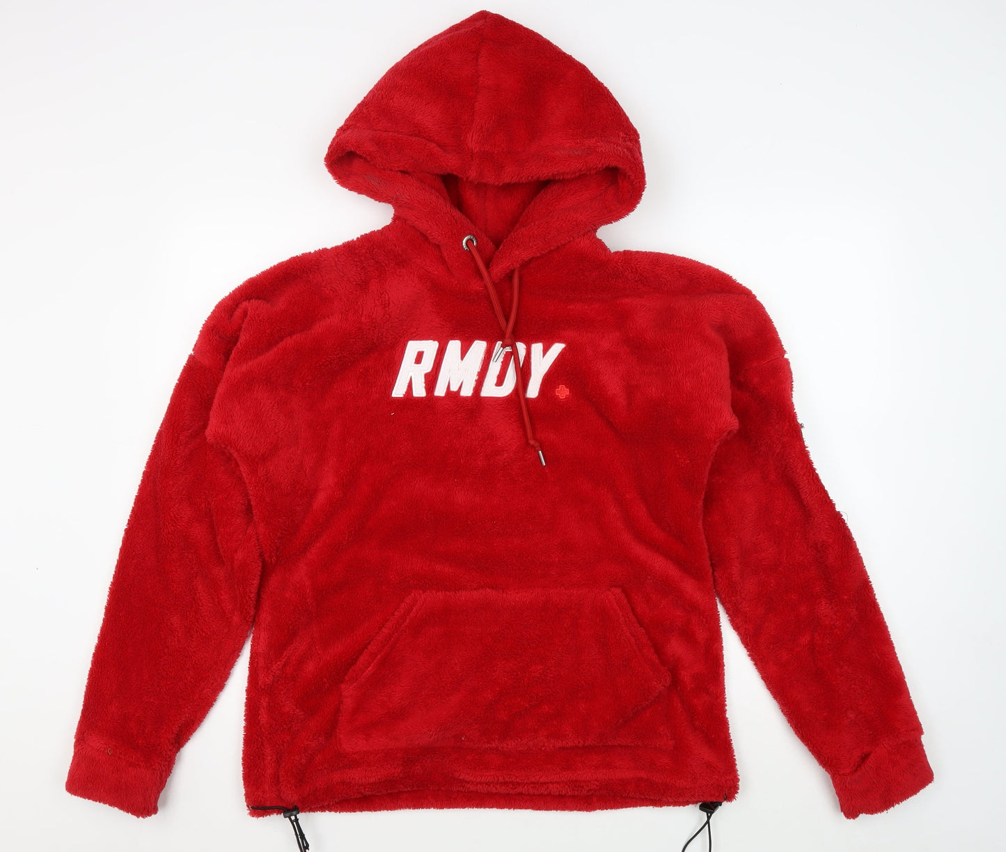 RMDY Men's Red Pullover Hoodie M Fleece Logo