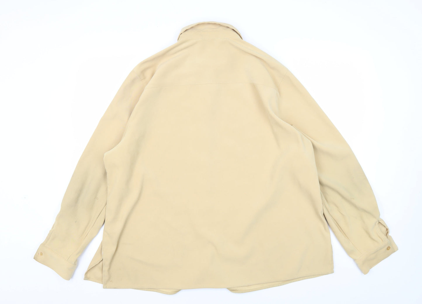 Jumper Men's XL Beige Button-Up Long Sleeve Shirt