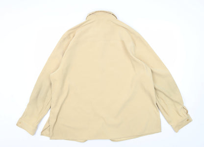 Jumper Men's XL Beige Button-Up Long Sleeve Shirt
