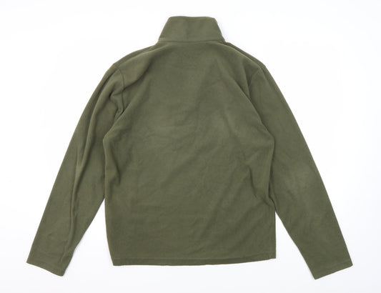 Mens UK Size S Regatta Green 1/4 Zip Sweatshirt