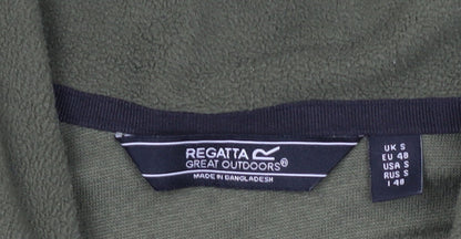 Mens UK Size S Regatta Green 1/4 Zip Sweatshirt
