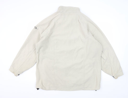 Regatta Beige Mid-Length Fleece Jacket S Unisex