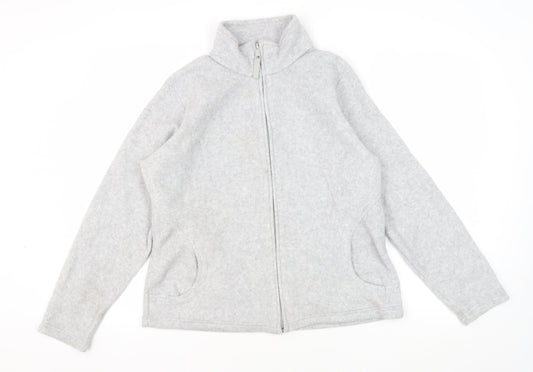 Marks & Spencer Women's Grey Full Zip Jacket Size 16
