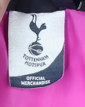 Tottenham Hotspur Girls Black Puffer Jacket, Hooded 2-3 years