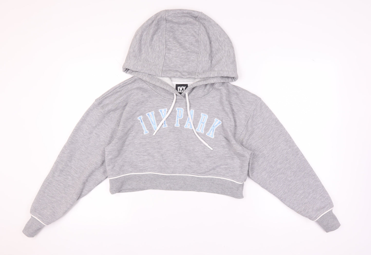 Ivy Park Women's Grey XS Hooded Pullover Hoodie