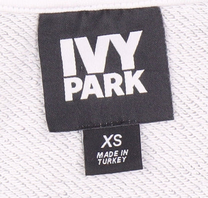 Ivy Park Women's Grey XS Hooded Pullover Hoodie