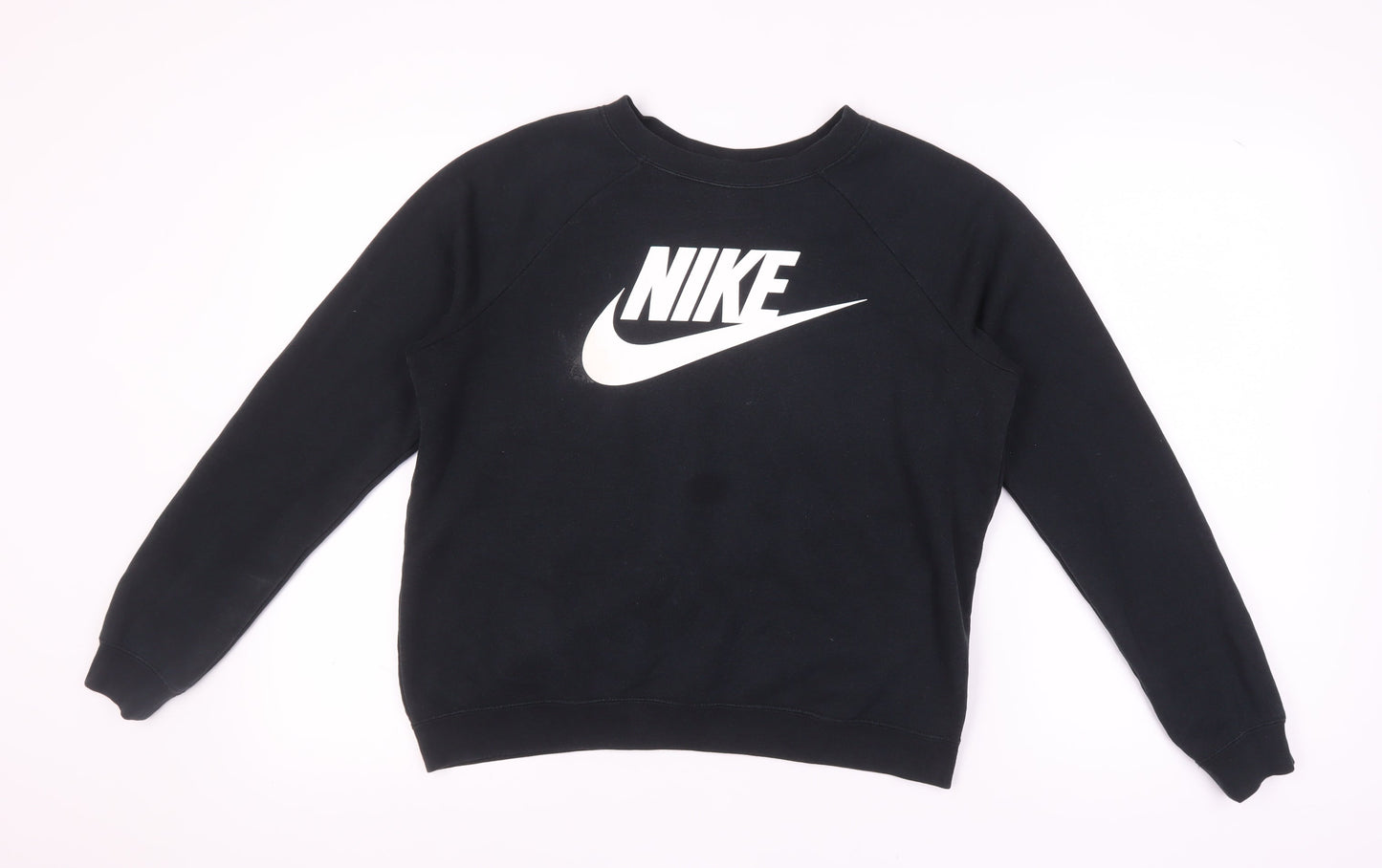 Nike Unisex Black M Pullover Logo Sweatshirt Casual