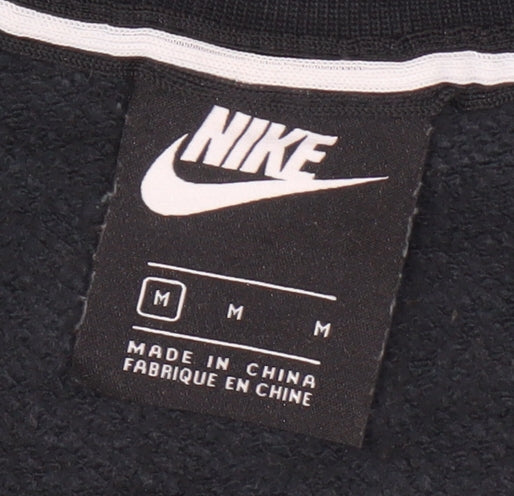 Nike Unisex Black M Pullover Logo Sweatshirt Casual