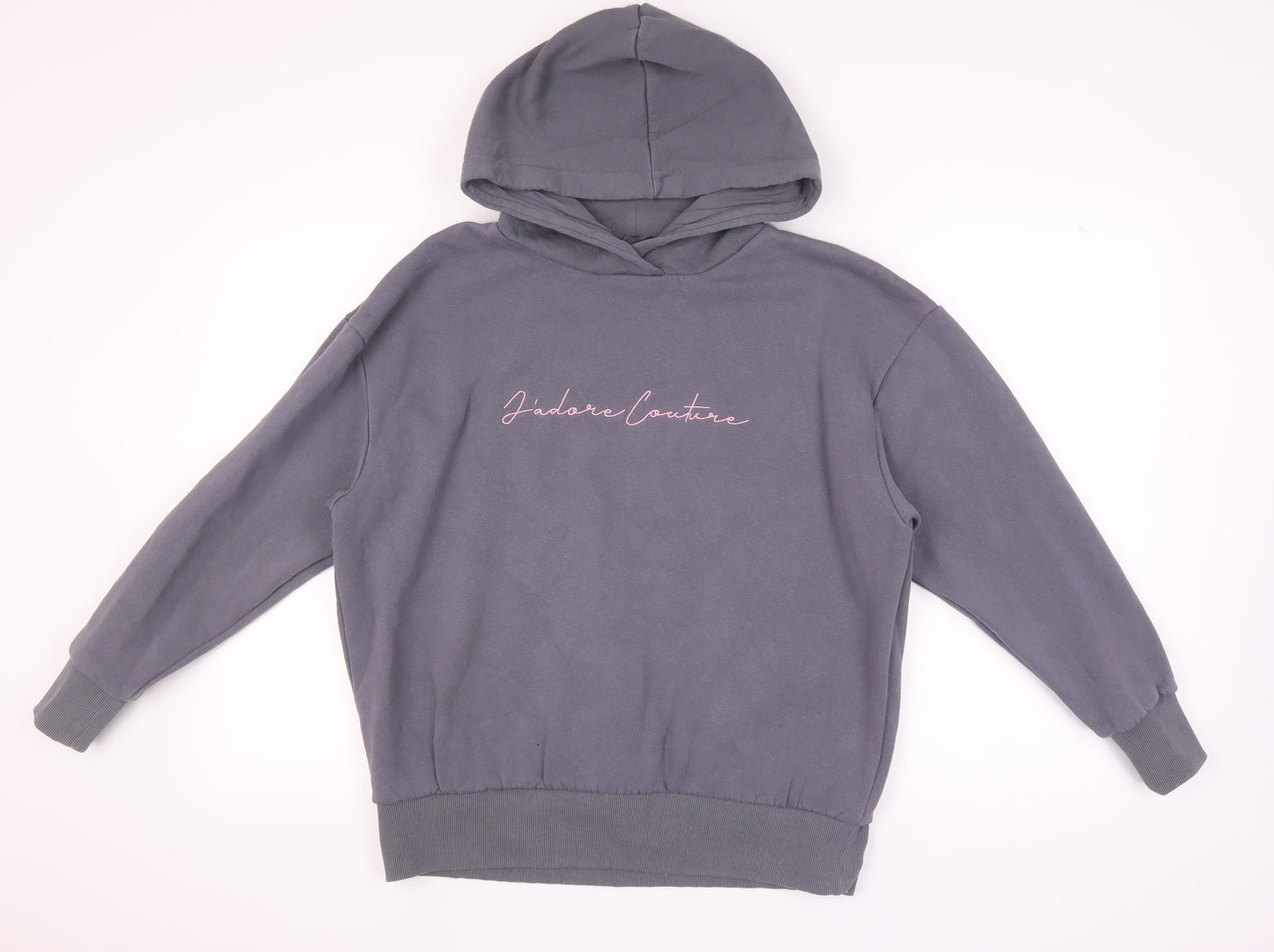 J'adore Couture Women's Grey Size 14 Pullover Hoodie