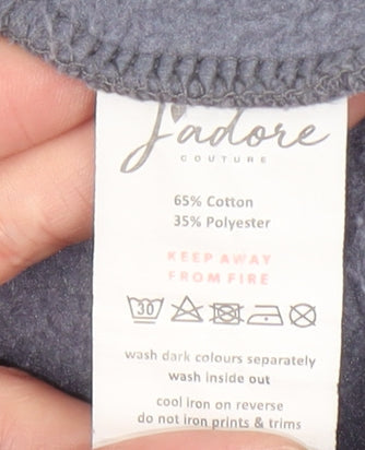 J'adore Couture Women's Grey Size 14 Pullover Hoodie