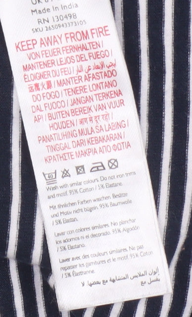 Jack Wills Women's Stripe T-Shirt Dress Size 8