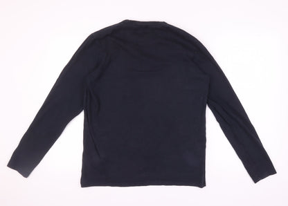 Mens UK Size L JACK & JONES Black  T-Shirt