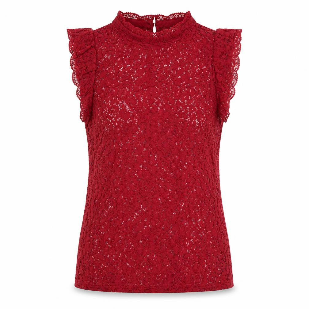 Womens UK Size S Oasis Red Camisole Blouse