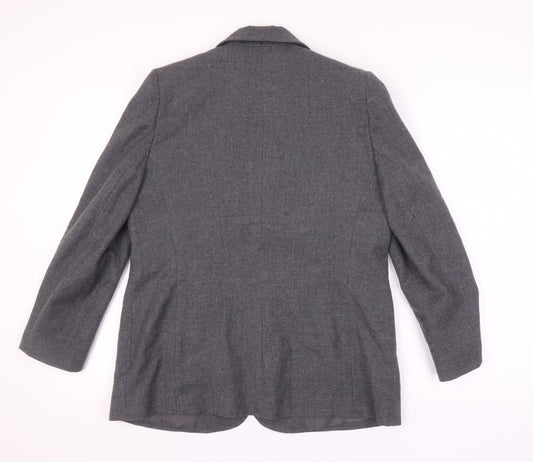 Eastex Grey Wool Blazer Women's Size 14 Classic Fit