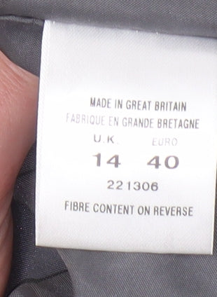 Eastex Grey Wool Blazer Women's Size 14 Classic Fit