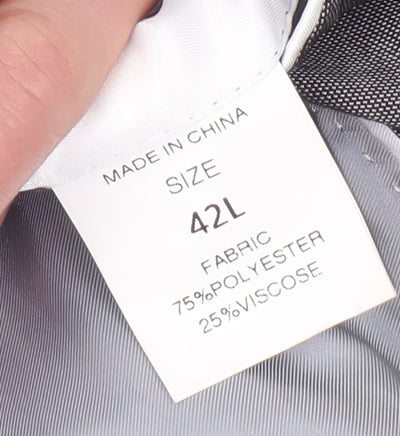 Mens UK Size 42 Fellini  Grey Suit Jacket