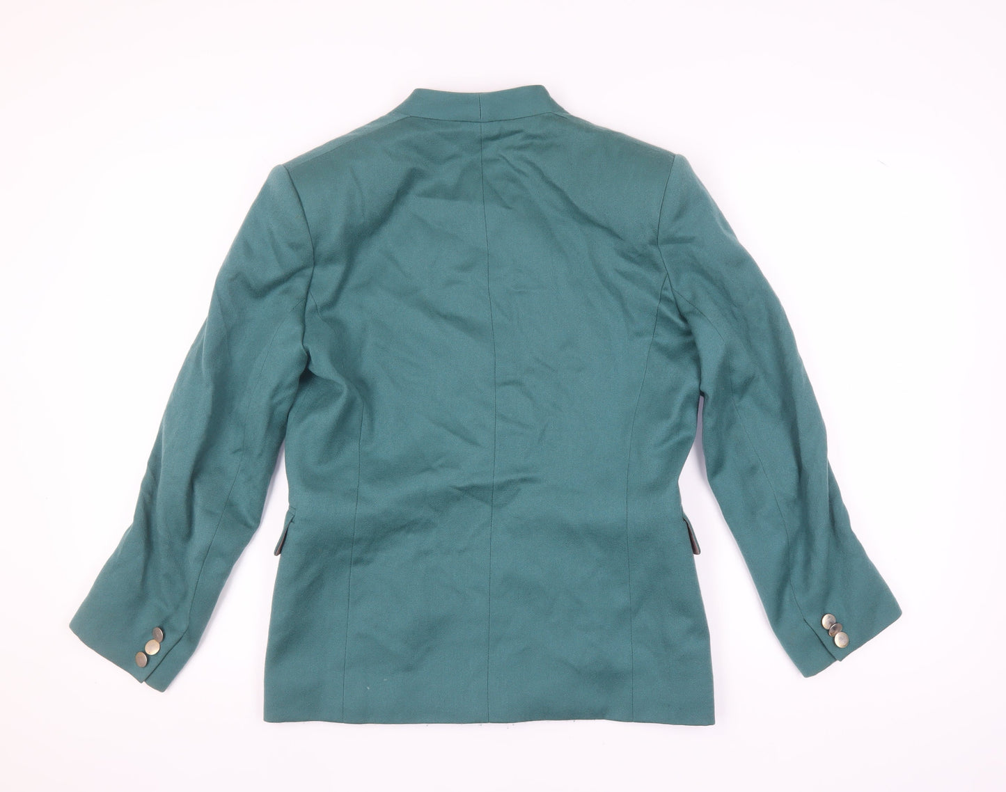 Austin Reed Women's Green Blazer UK 8 One-Button