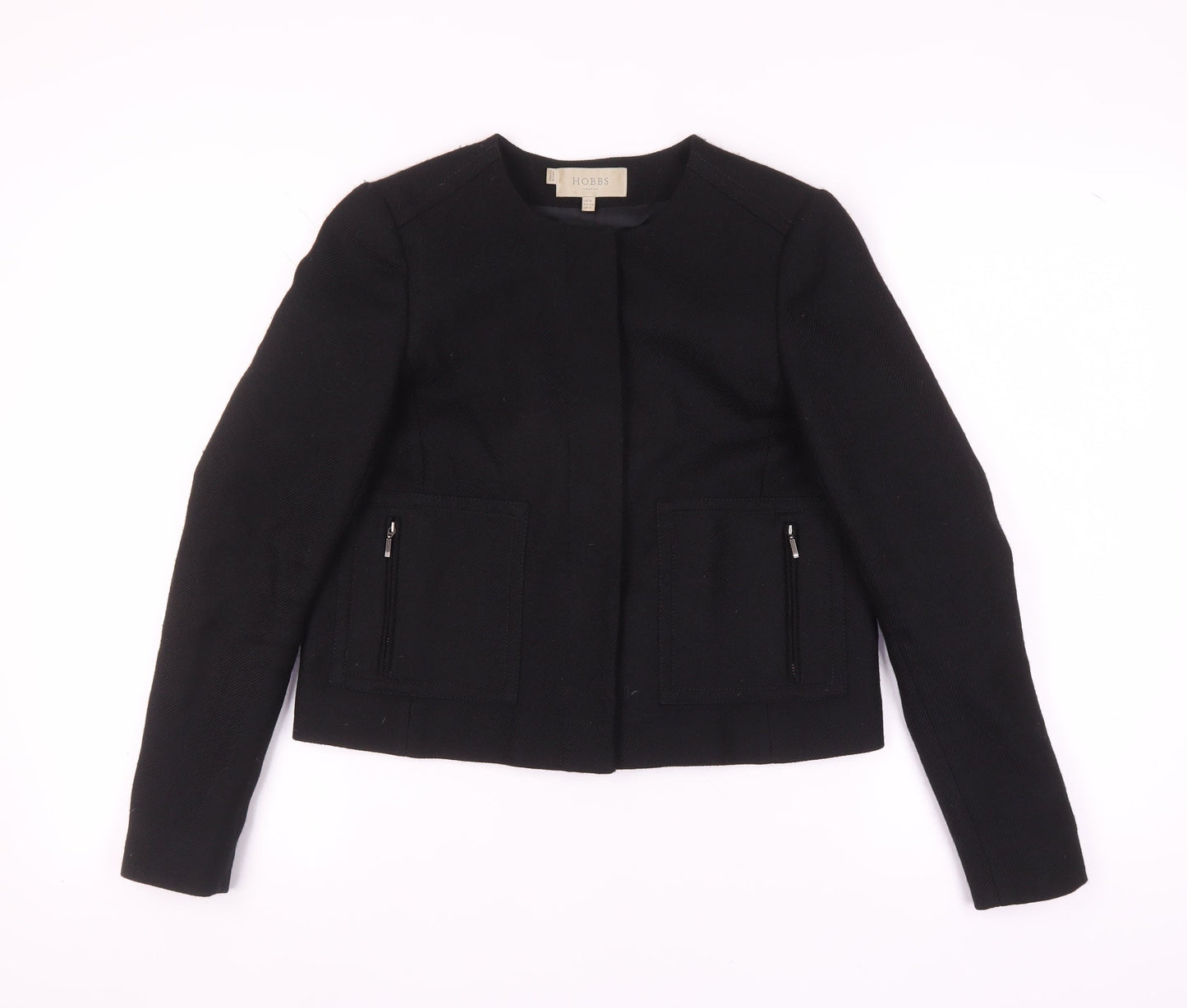 Hobbs Women's Black Wool Suit Jacket Size 8