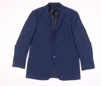 Mens UK Size 42 Debenhams Regular Blue Suit Jacket