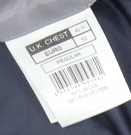 Mens UK Size 42 Debenhams Regular Blue Suit Jacket