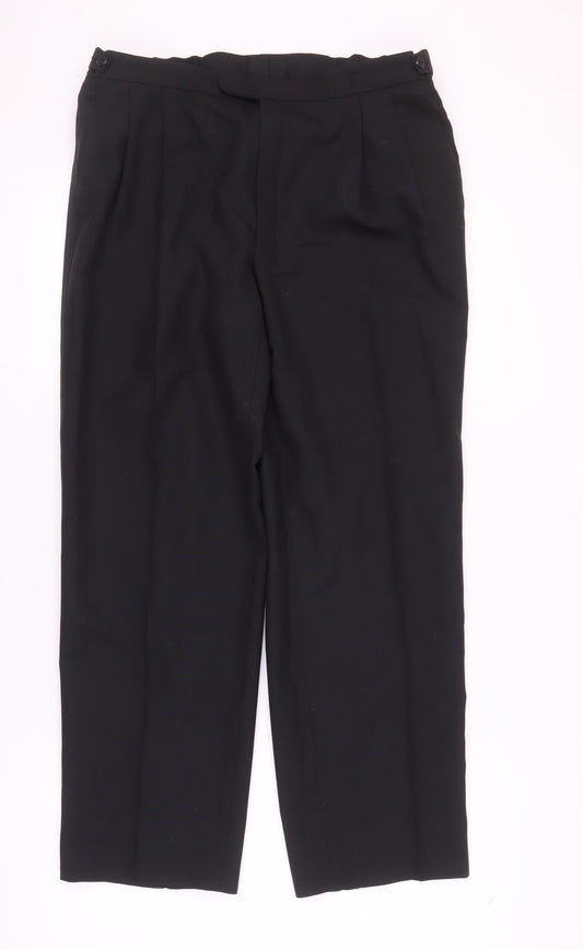 St Michael Men's Black Dress Pants Size 36