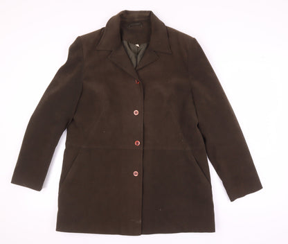 EWM Women's Brown Suit Jacket, Size 14, Business Style