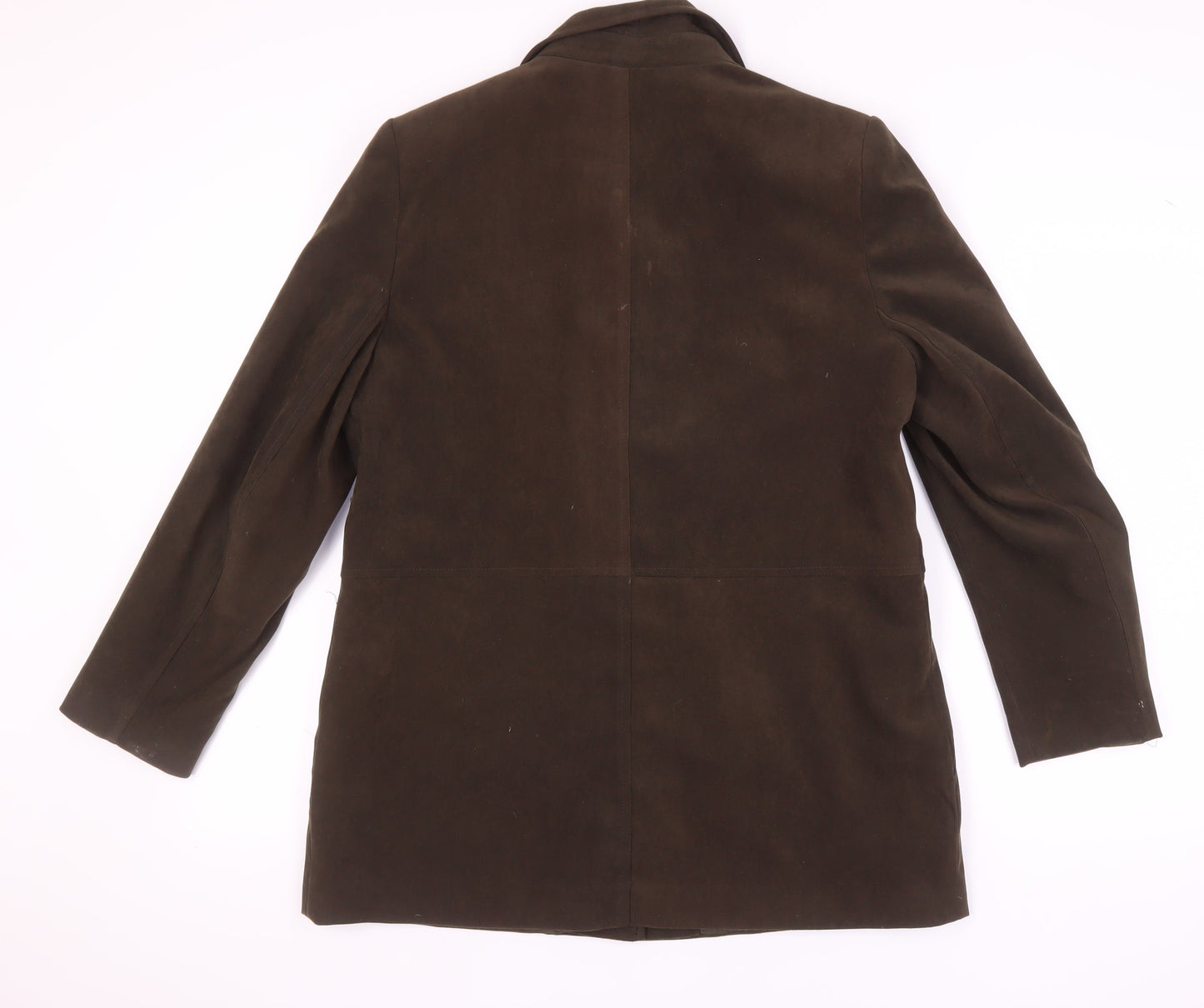 EWM Women's Brown Suit Jacket, Size 14, Business Style