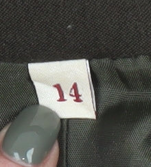 EWM Women's Brown Suit Jacket, Size 14, Business Style