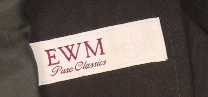 EWM Women's Brown Suit Jacket, Size 14, Business Style