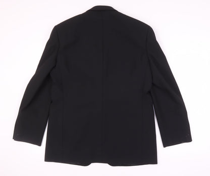 Mens UK Size 40 Marks and Spencer Regular Black Suit Tuxedo