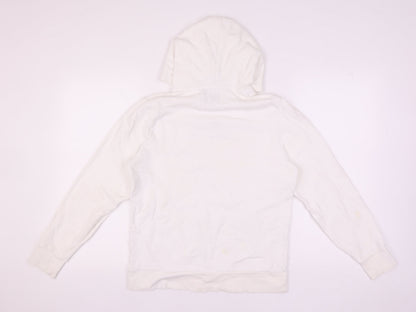 River Island Unisex White Hoodie - Size S