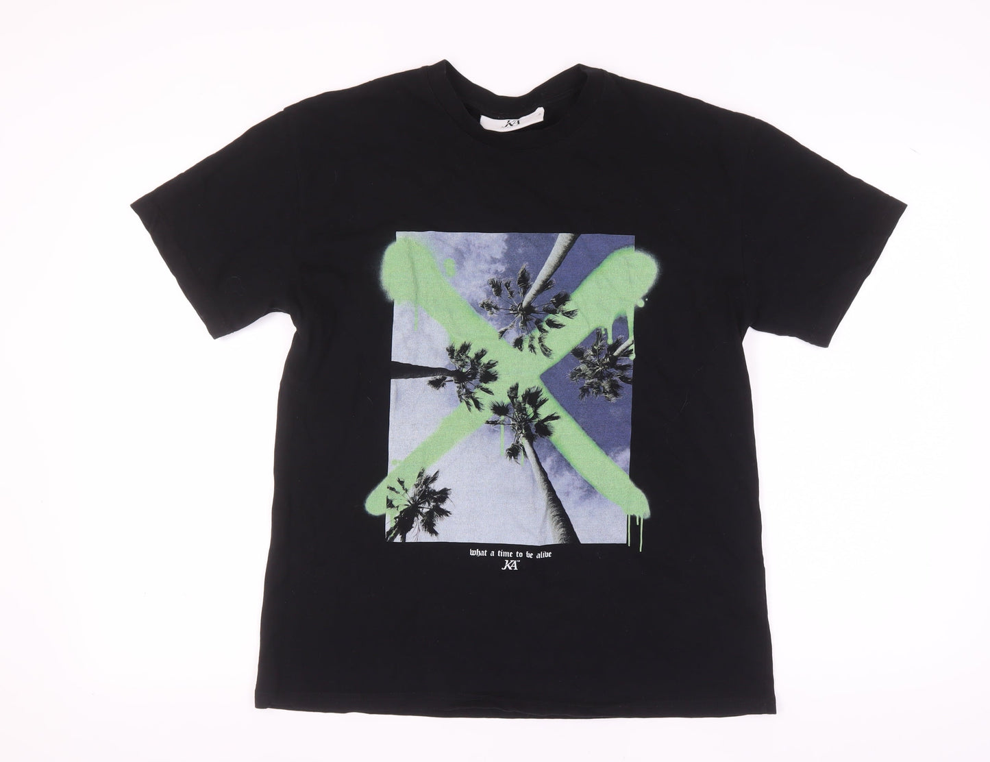 JK Attire Men's Black XS Graphic Print T-Shirt