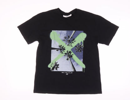 JK Attire Men's Black XS Graphic Print T-Shirt