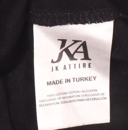 JK Attire Men's Black XS Graphic Print T-Shirt