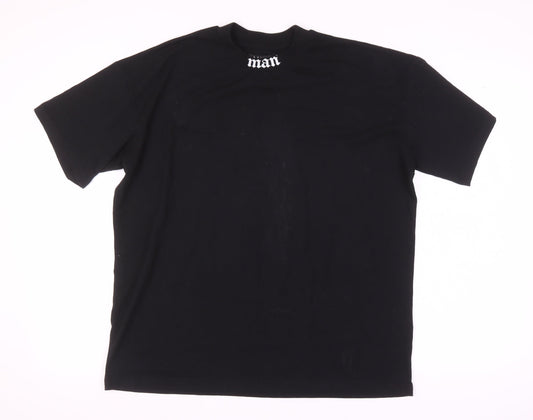 Mens UK Size S boohooMAN Black  T-Shirt