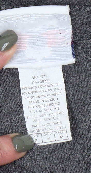 NFL Team Apparel Men's Grey Vikings Medium T-Shirt