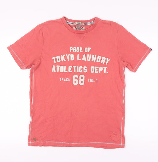 Tokyo Laundry Men's Red Graphic T-Shirt L