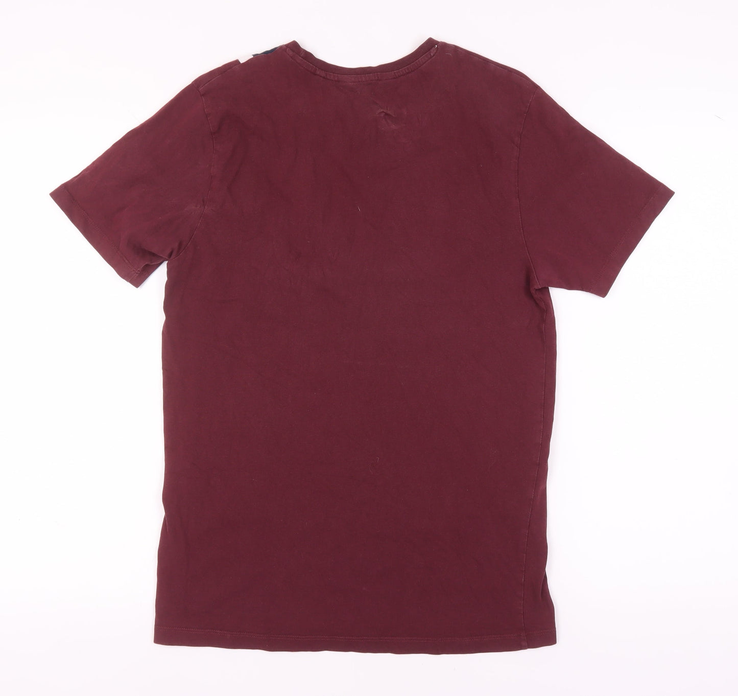 Next Men's Red M Cotton Crew Neck Short Sleeve T-Shirt