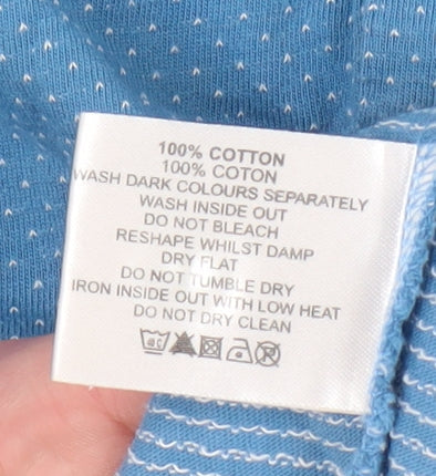 Peter Christian Men's Blue 2XL Short Sleeve Polo Shirt