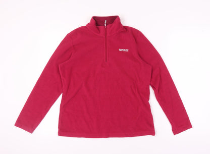 Regatta Women's Red Pullover Fleece Sweatshirt, Size 10