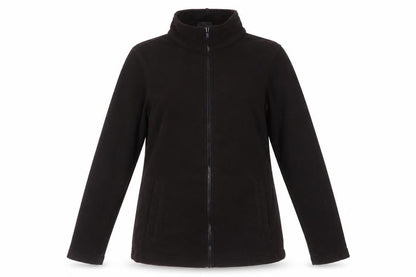 Front view of Regatta Women's Black Basic Jacket, size 10, with Pockets